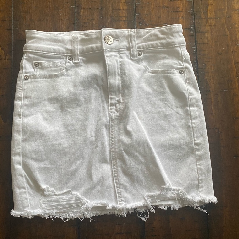American Eagle High-Waisted Denim Mini Skirt